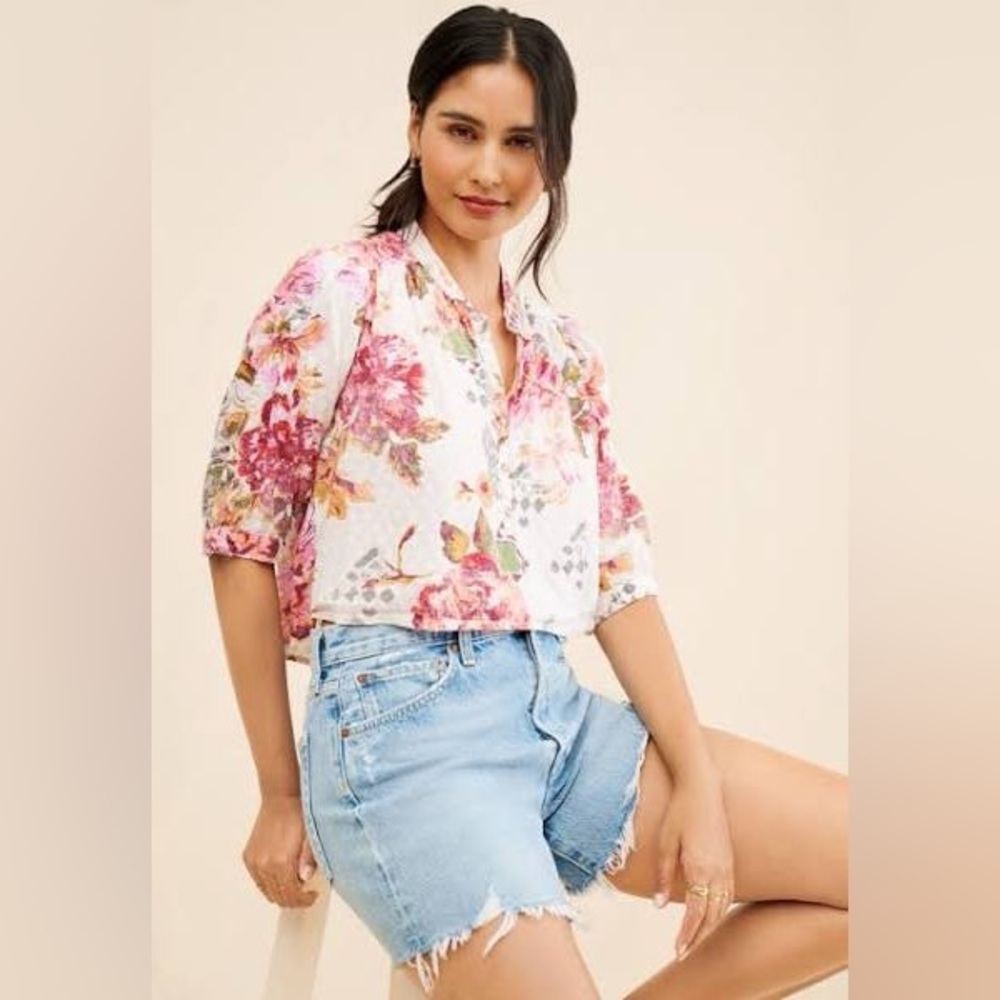 NWOT - Pilcro Anthropologie Surf Blouse - Size XS